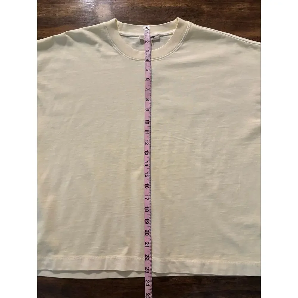 Madewell Women’s XL Boxy Crop Tee 100% Cotton Allday Jersey Oversized Relaxed - Picture 7 of 7